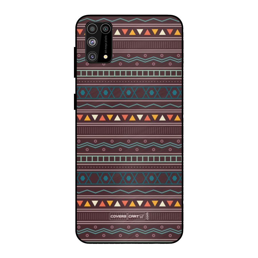 Classic Aztec Pattern Metal Back Case for Galaxy F41