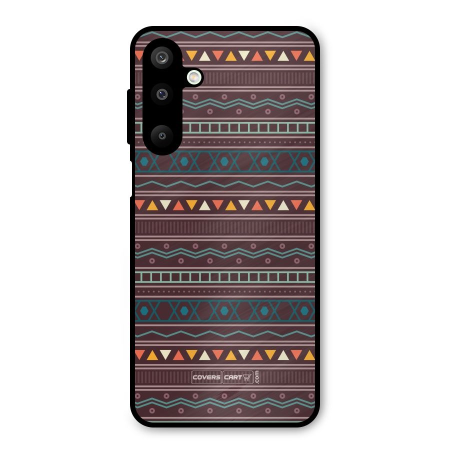 Classic Aztec Pattern Metal Back Case for Galaxy M16