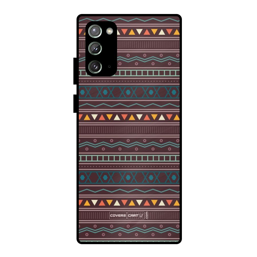 Classic Aztec Pattern Metal Back Case for Galaxy Note 20