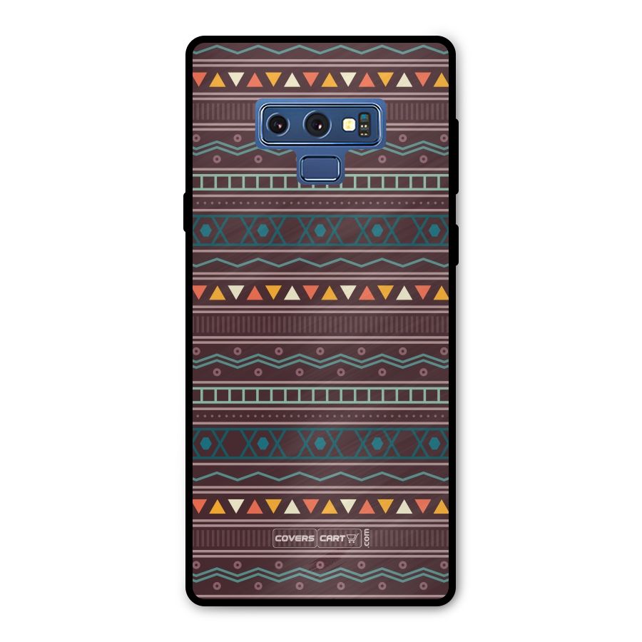 Classic Aztec Pattern Metal Back Case for Galaxy Note 9