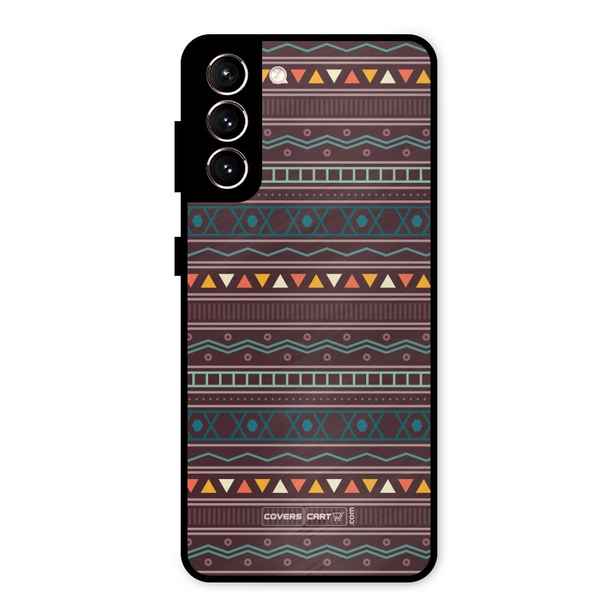 Classic Aztec Pattern Metal Back Case for Galaxy S21 5G