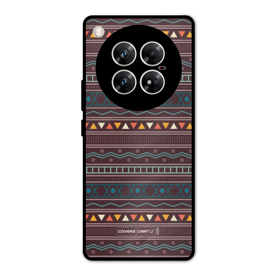 Classic Aztec Pattern Metal Back Case for Infinix Zero 40 5G