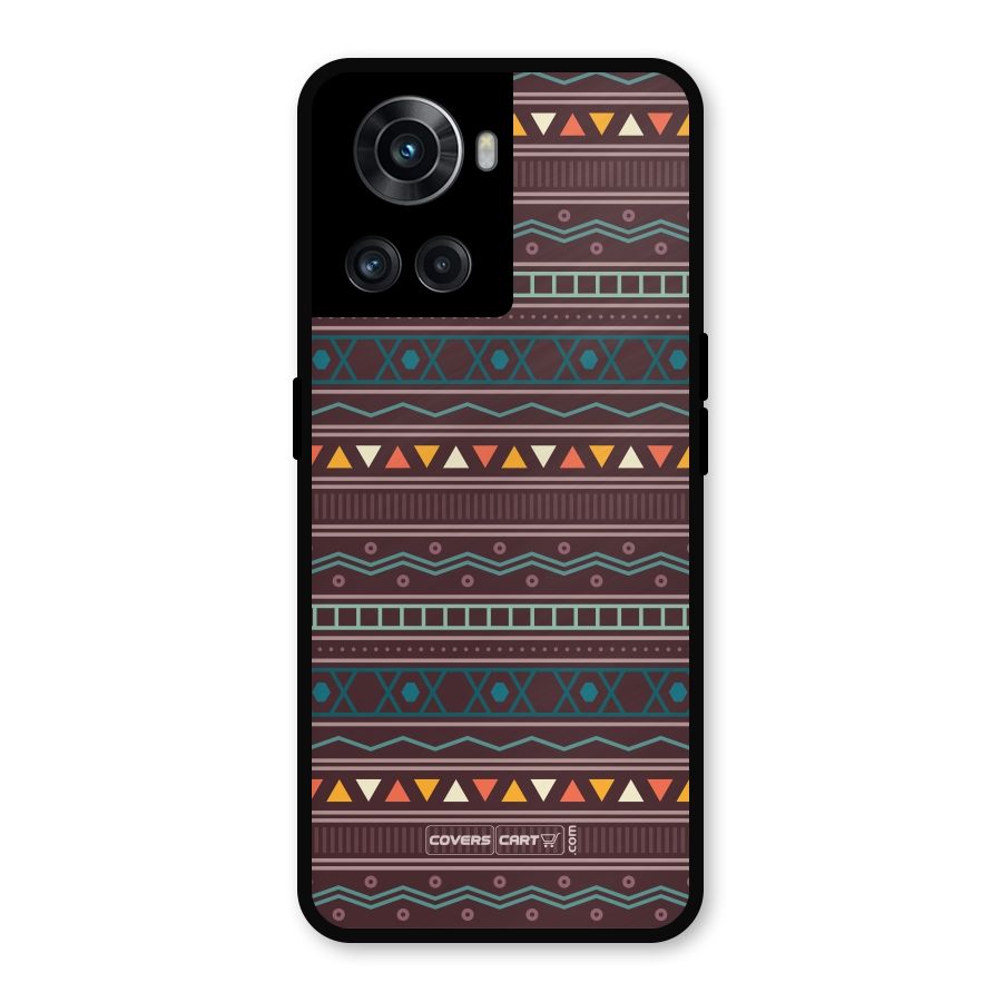 Classic Aztec Pattern Metal Back Case for OnePlus 10R