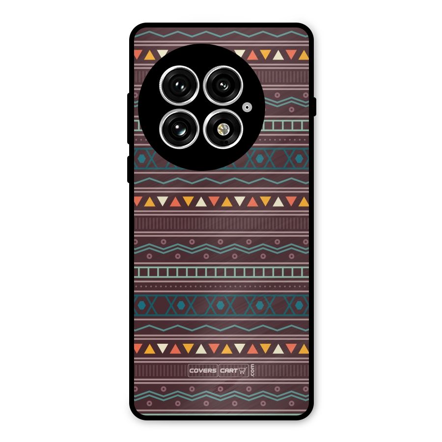 Classic Aztec Pattern Metal Back Case for OnePlus 13