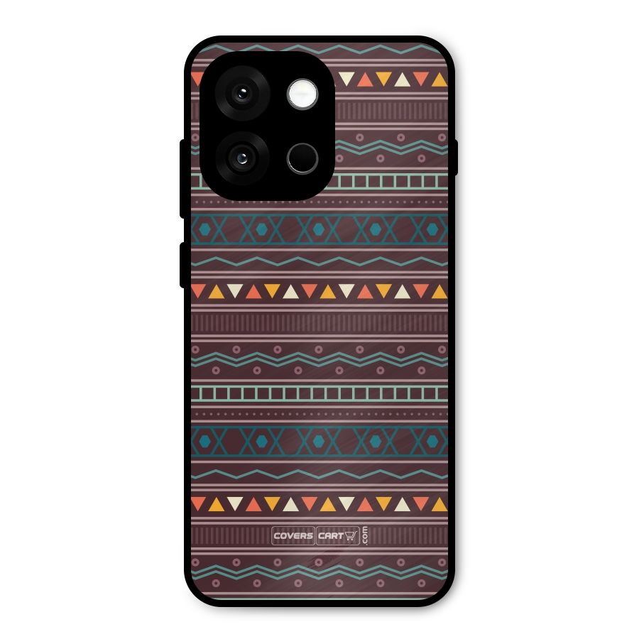 Classic Aztec Pattern Metal Back Case for OnePlus 13s