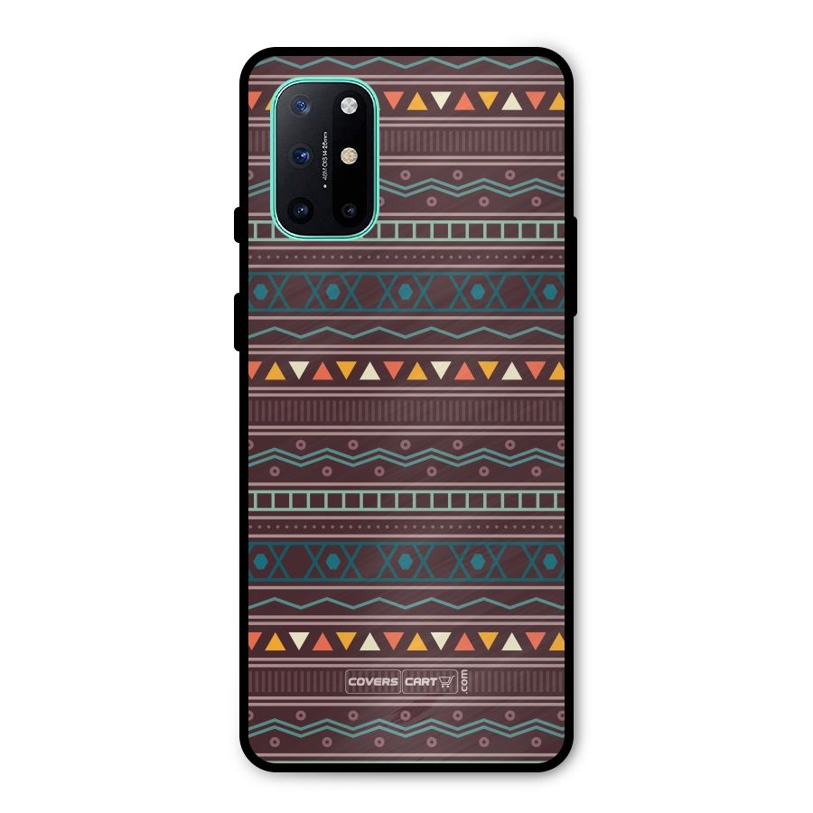 Classic Aztec Pattern Metal Back Case for OnePlus 8T