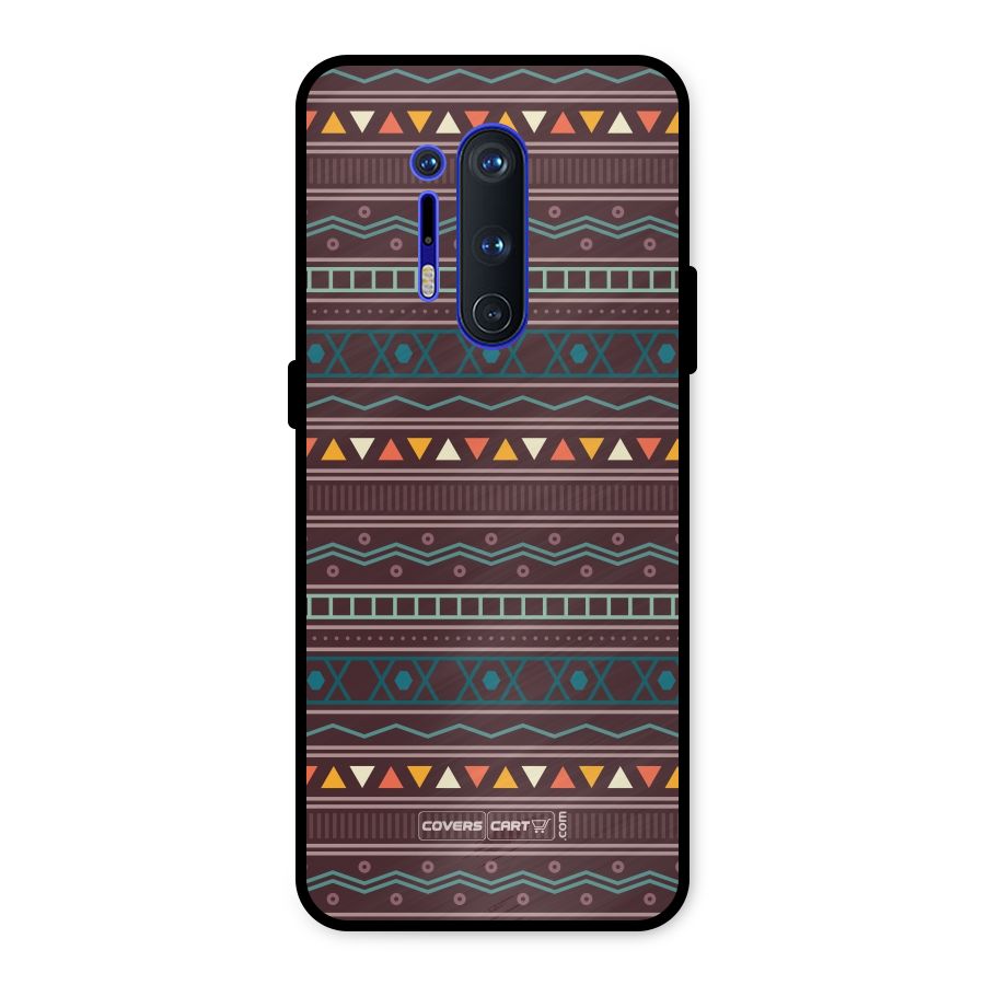 Classic Aztec Pattern Metal Back Case for OnePlus 8 Pro