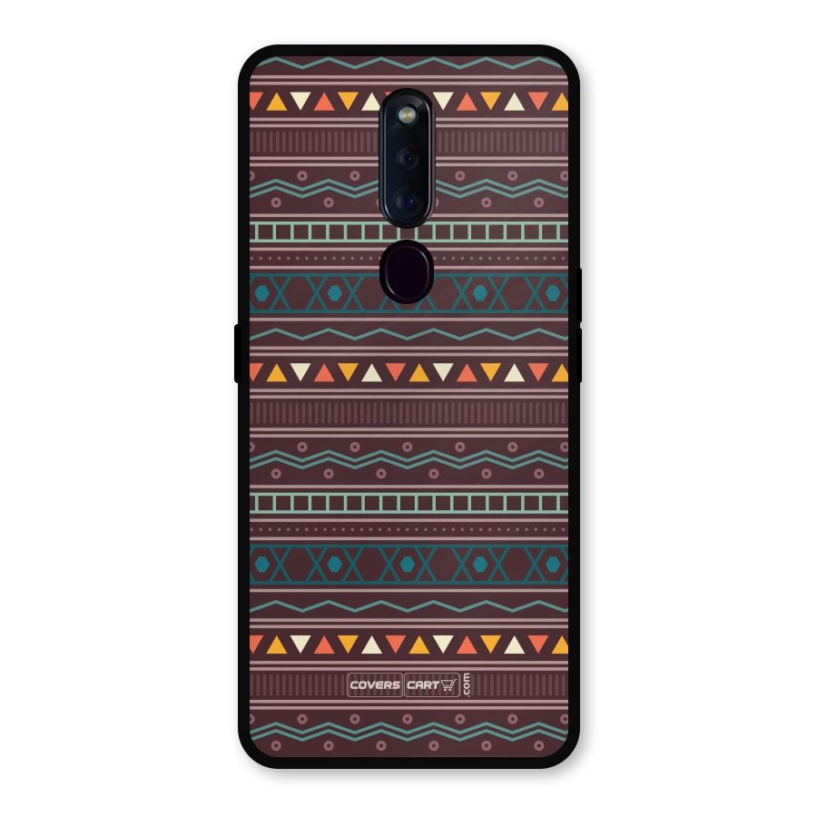 Classic Aztec Pattern Metal Back Case for Oppo F11 Pro