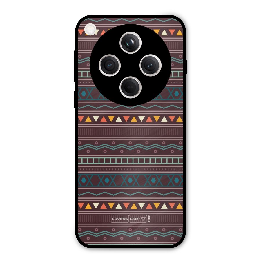 Classic Aztec Pattern Metal Back Case for Oppo Find X8