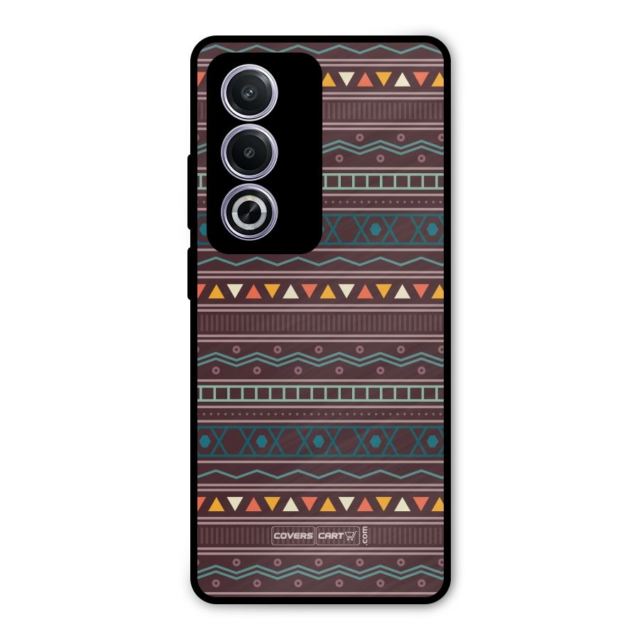 Classic Aztec Pattern Metal Back Case for Oppo K12x