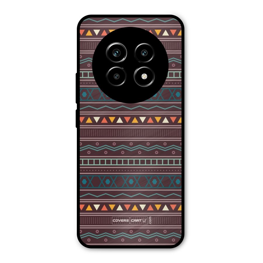 Classic Aztec Pattern Metal Back Case for Realme 13 Pro