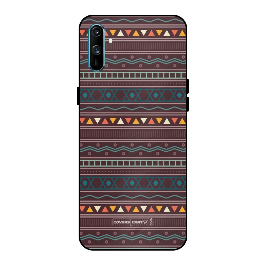 Classic Aztec Pattern Metal Back Case for Realme C3