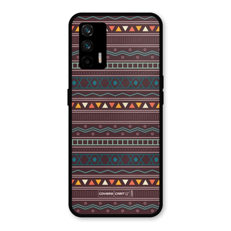Classic Aztec Pattern Metal Back Case for Realme GT 5G