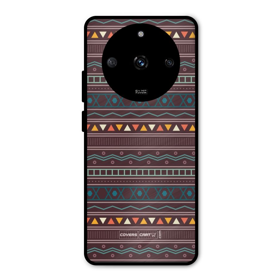 Classic Aztec Pattern Metal Back Case for Realme Narzo 60 5G