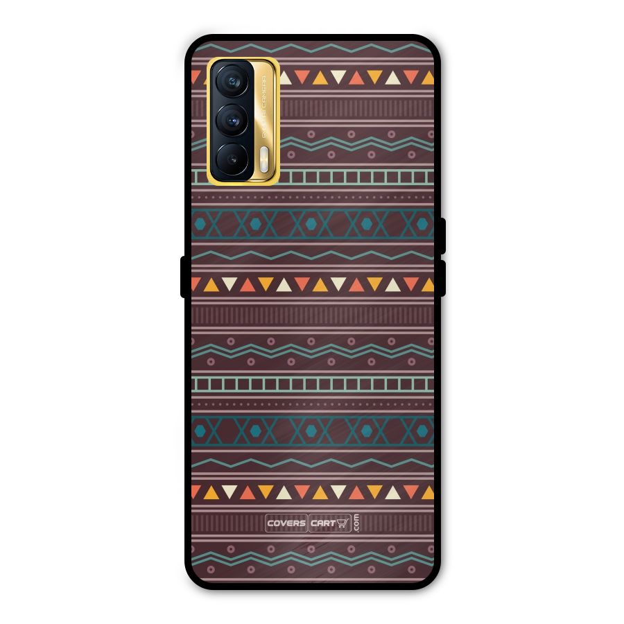 Classic Aztec Pattern Metal Back Case for Realme X7