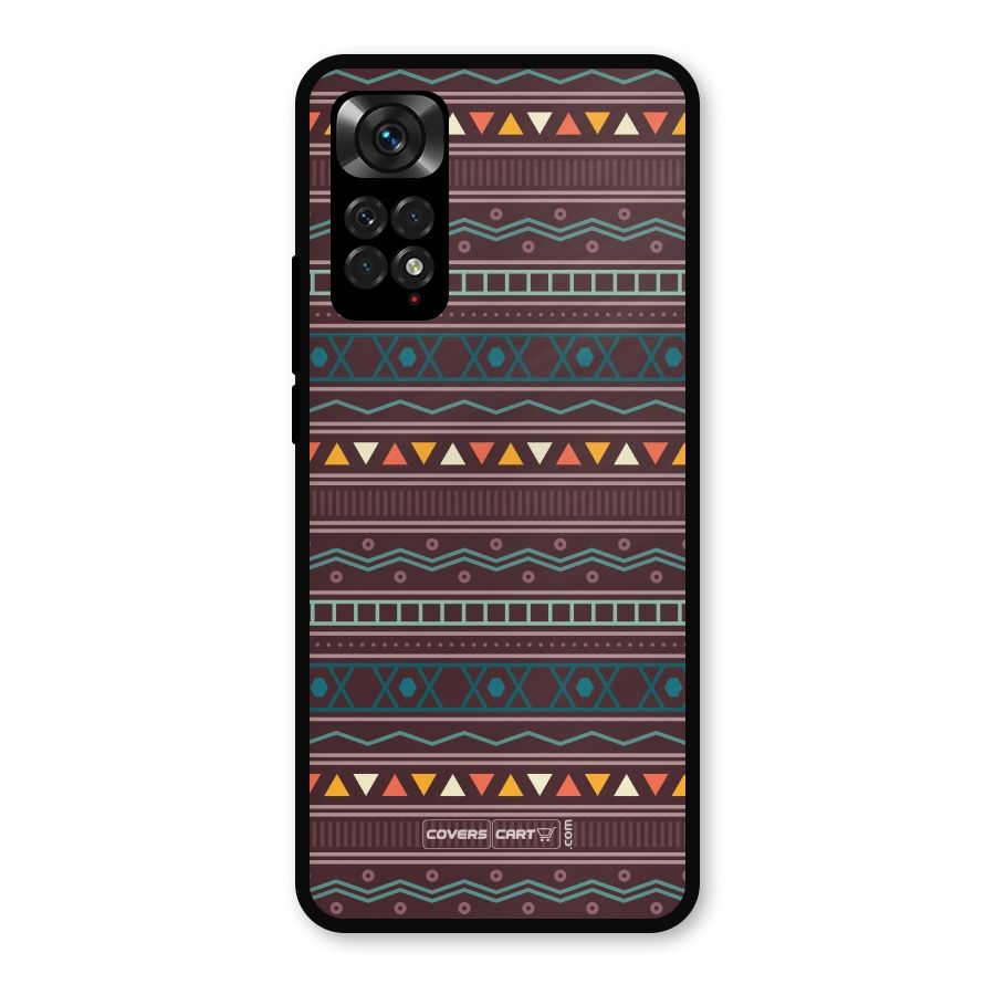 Classic Aztec Pattern Metal Back Case for Redmi Note 11s