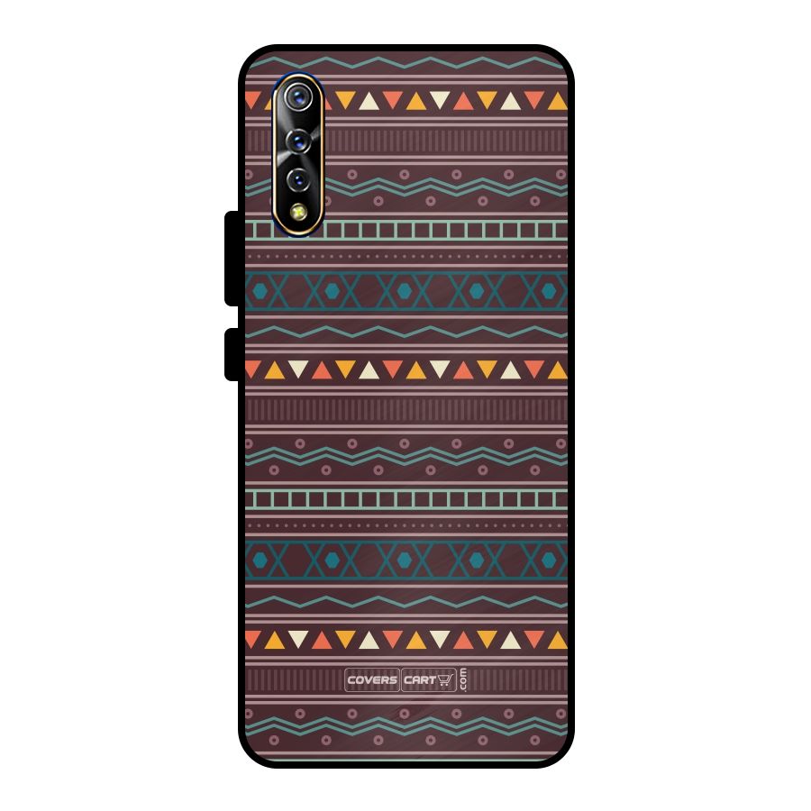Classic Aztec Pattern Metal Back Case for Vivo S1