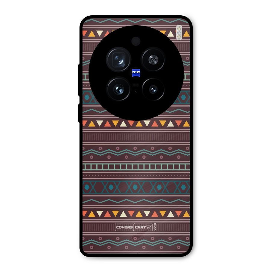 Classic Aztec Pattern Metal Back Case for Vivo X200 Pro