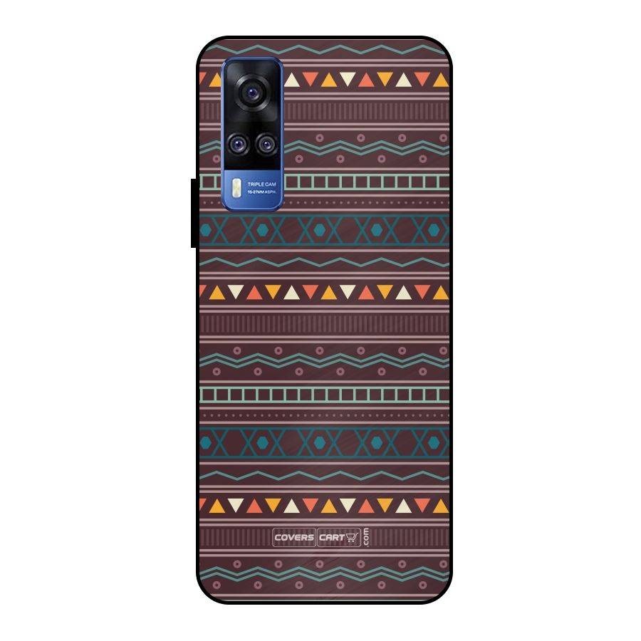 Classic Aztec Pattern Metal Back Case for Vivo Y51