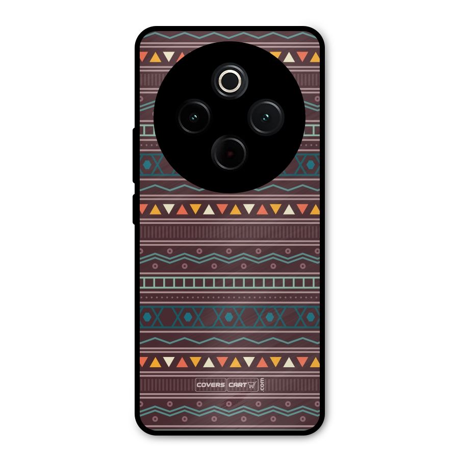 Classic Aztec Pattern Metal Back Case for iQOO Z10