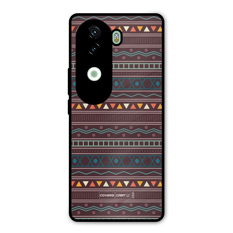 Classic Aztec Pattern Metal Back Case for iQOO Z9s