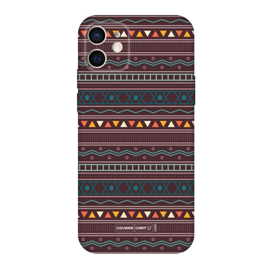 Classic Aztec Pattern Original Polycarbonate Back Case for iPhone 12