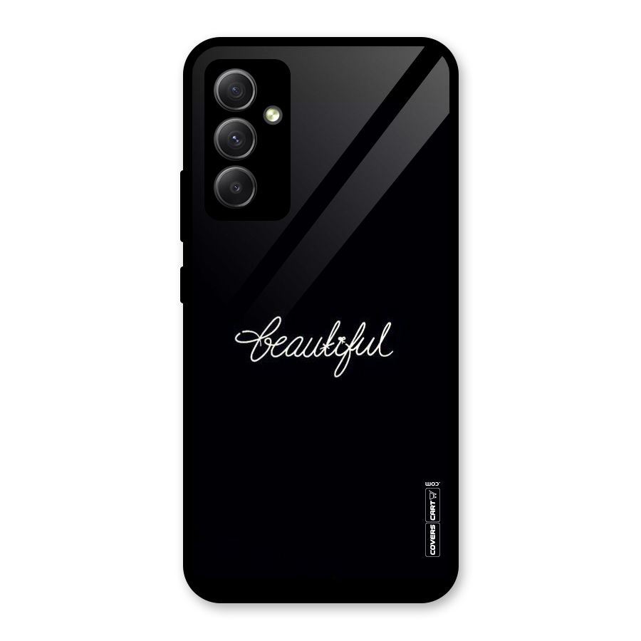 Classic Beautiful Glass Back Case for Galaxy A34