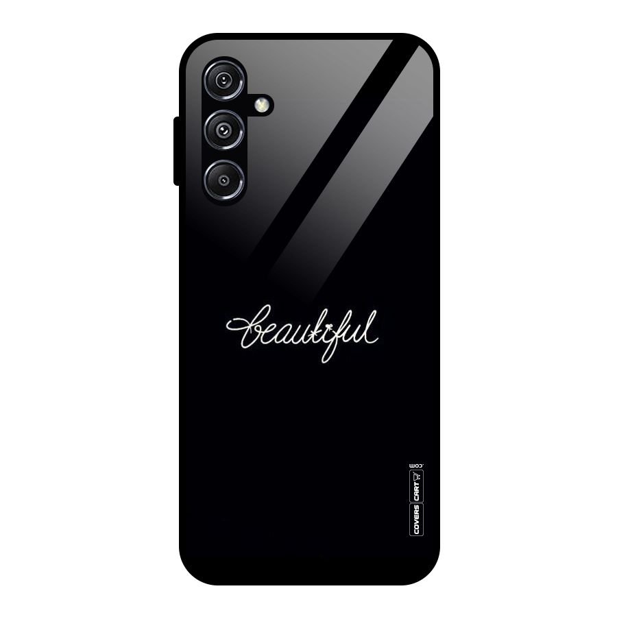 Classic Beautiful Glass Back Case for Galaxy M34 5G