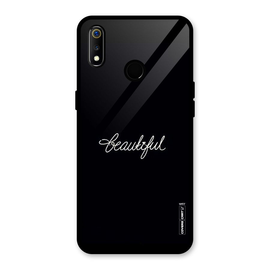 Classic Beautiful Glass Back Case for Realme 3
