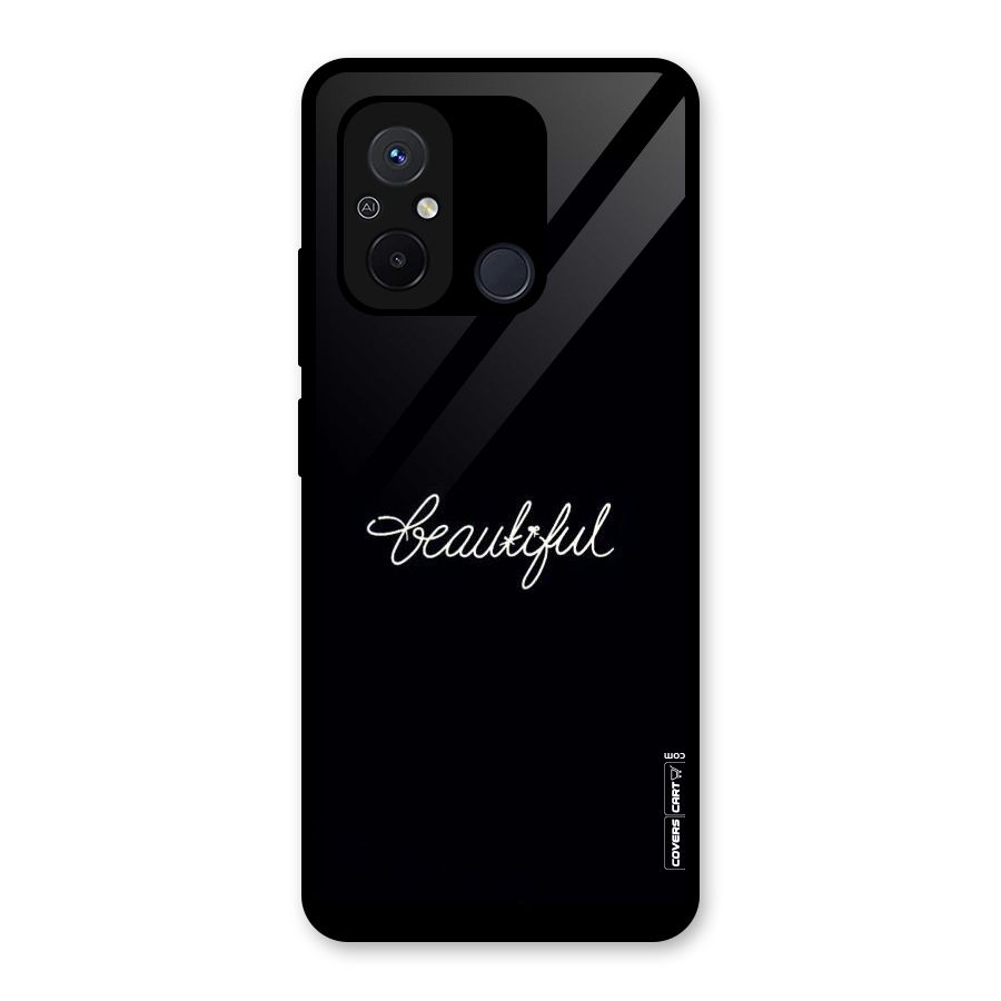 Classic Beautiful Glass Back Case for Redmi 12C