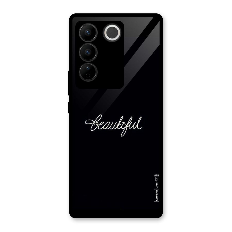Classic Beautiful Glass Back Case for Vivo V27