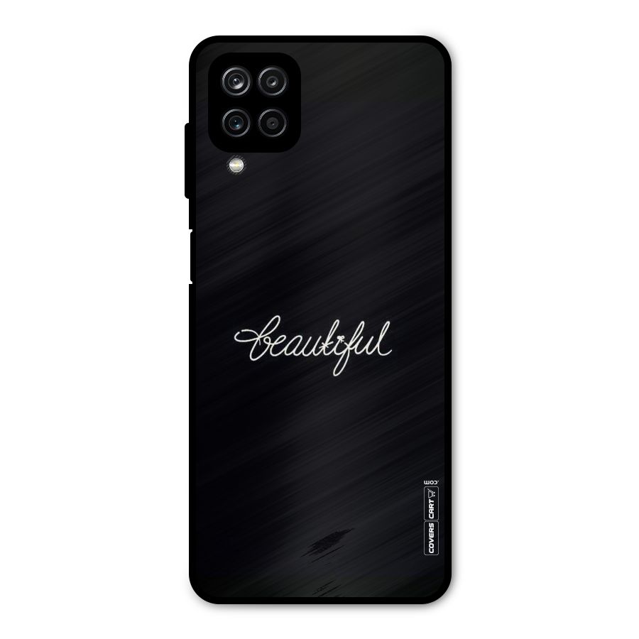 Classic Beautiful Metal Back Case for Galaxy A12