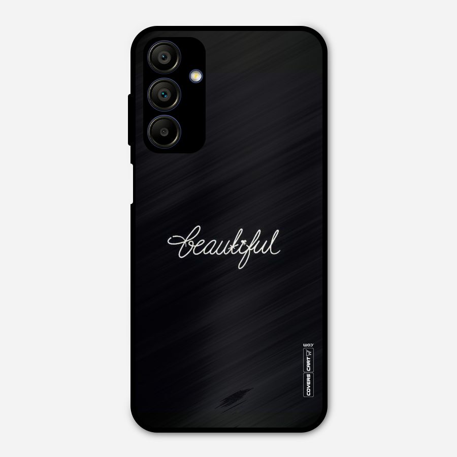 Classic Beautiful Metal Back Case for Galaxy A15 5G