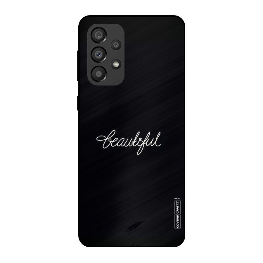 Classic Beautiful Metal Back Case for Galaxy A33 5G