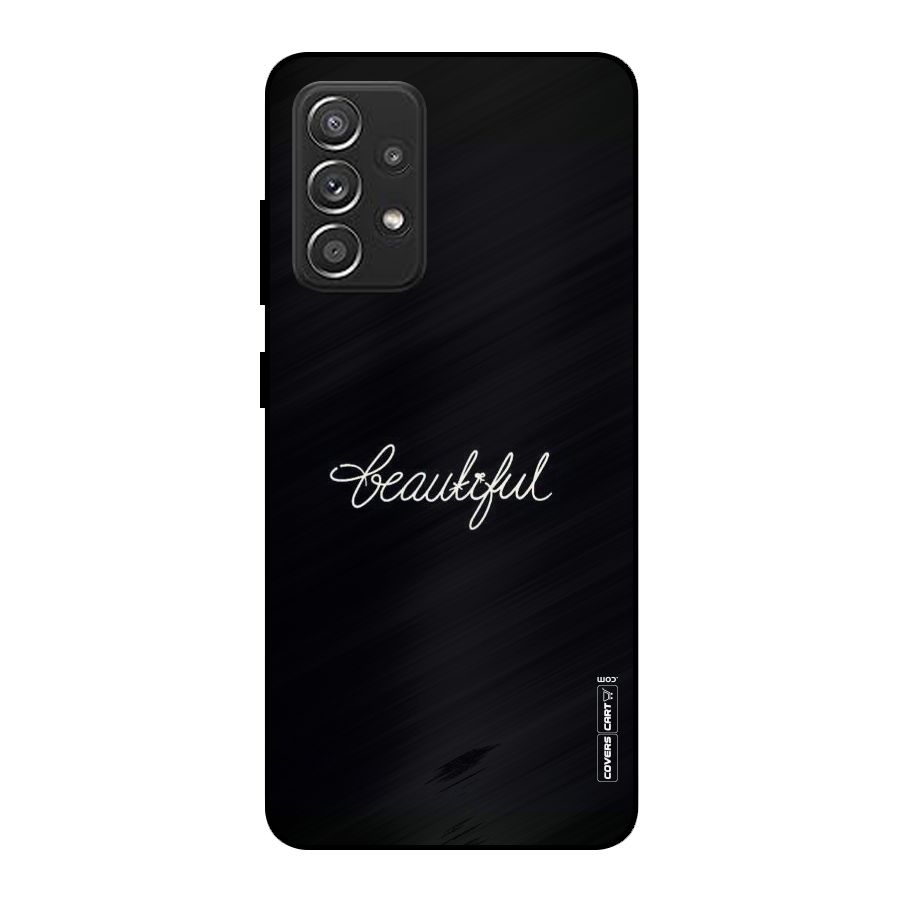 Classic Beautiful Metal Back Case for Galaxy A52s 5G