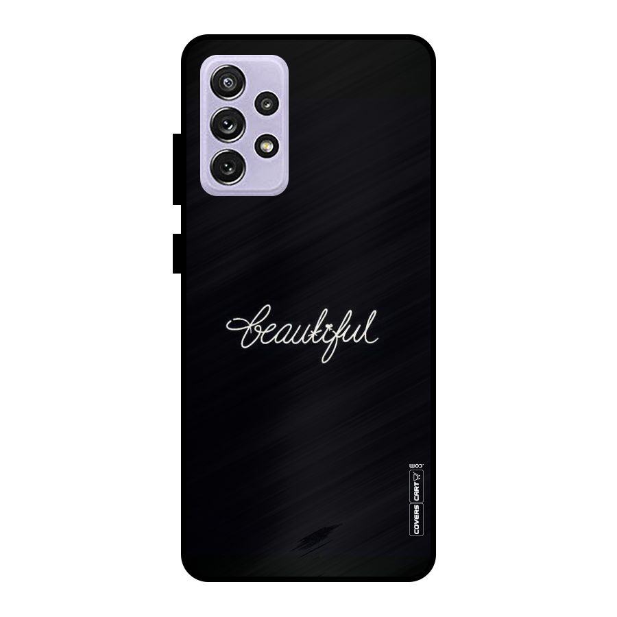 Classic Beautiful Metal Back Case for Galaxy A72