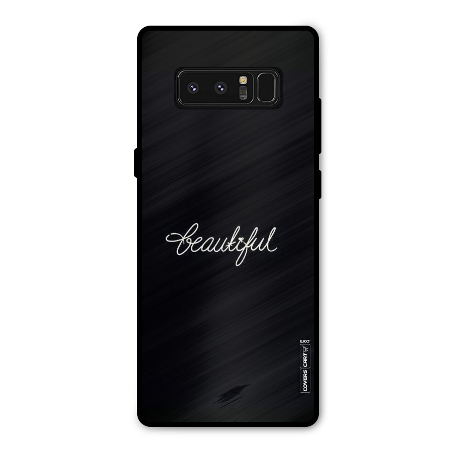 Classic Beautiful Metal Back Case for Galaxy Note 8