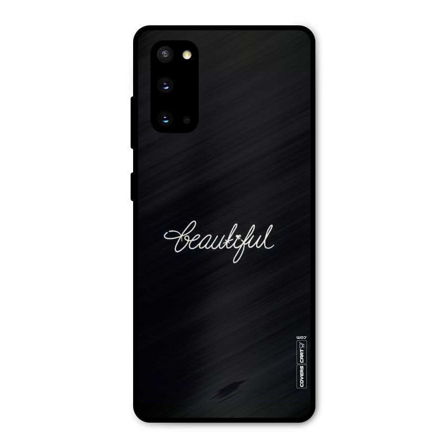 Classic Beautiful Metal Back Case for Galaxy S20