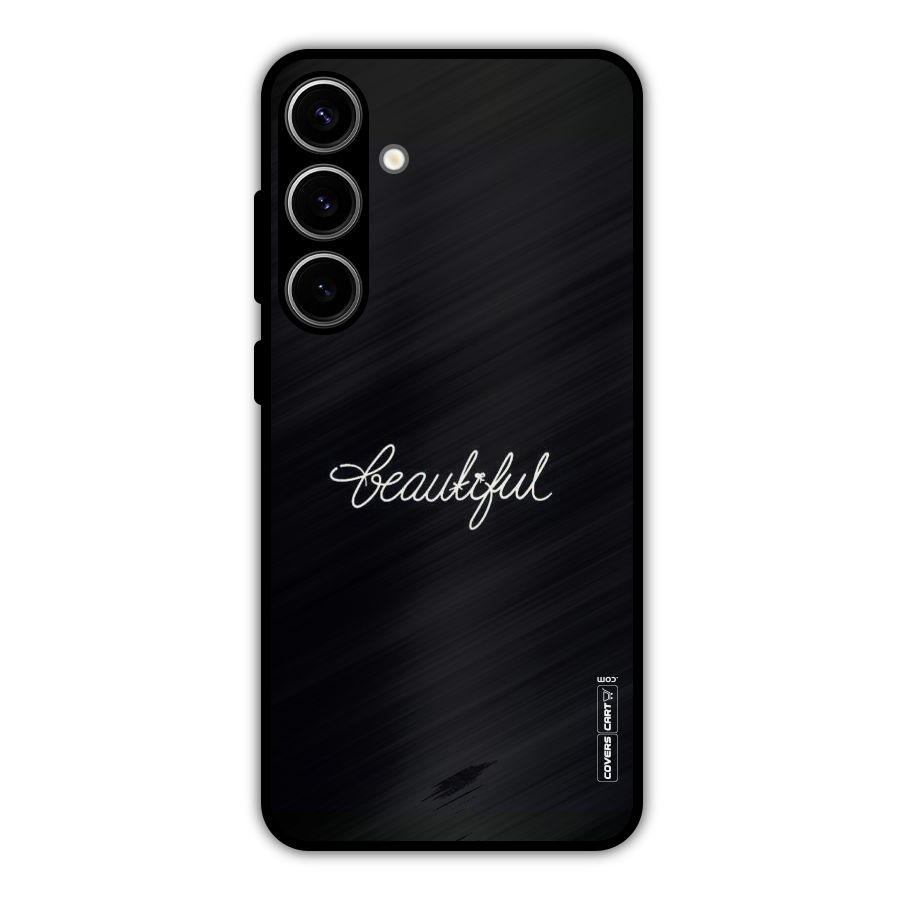 Classic Beautiful Metal Back Case for Galaxy S24 Plus