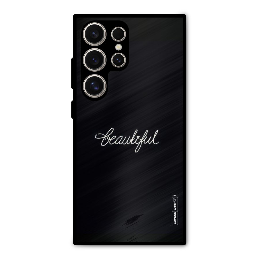 Classic Beautiful Metal Back Case for Galaxy S24 Ultra