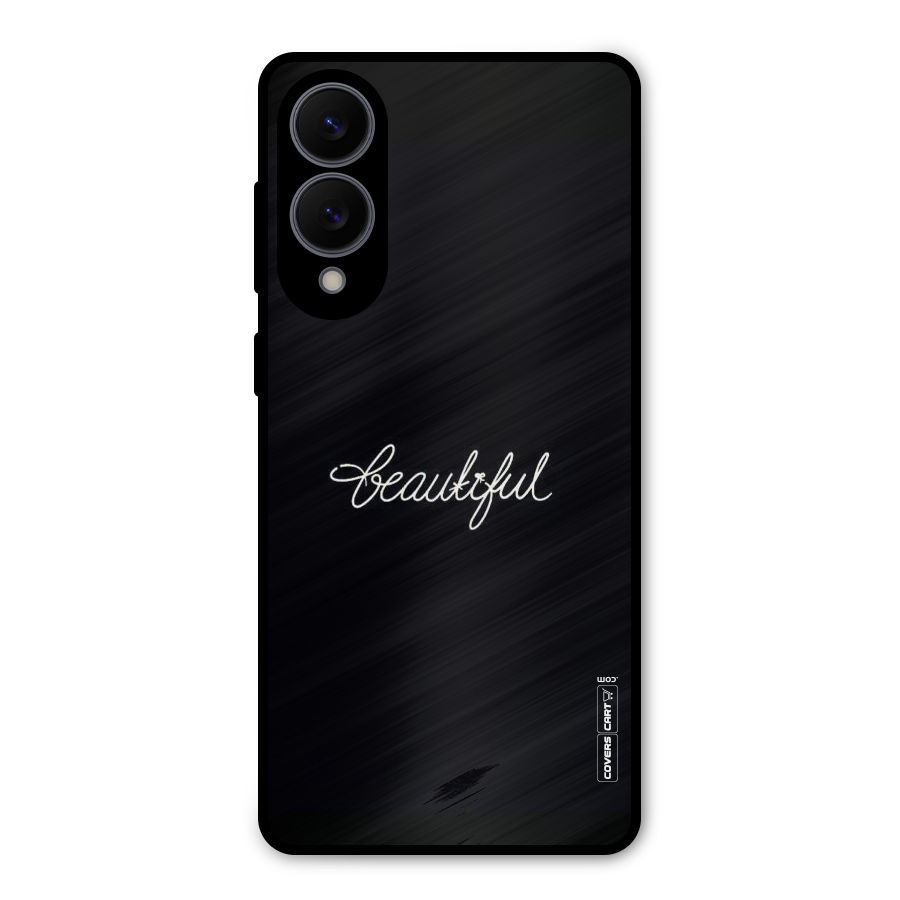 Classic Beautiful Metal Back Case for Galaxy S25 Edge