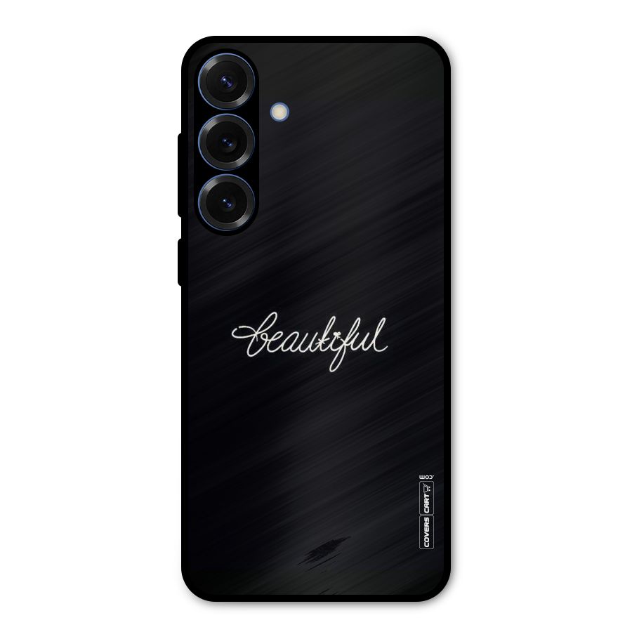 Classic Beautiful Metal Back Case for Galaxy S25 Plus