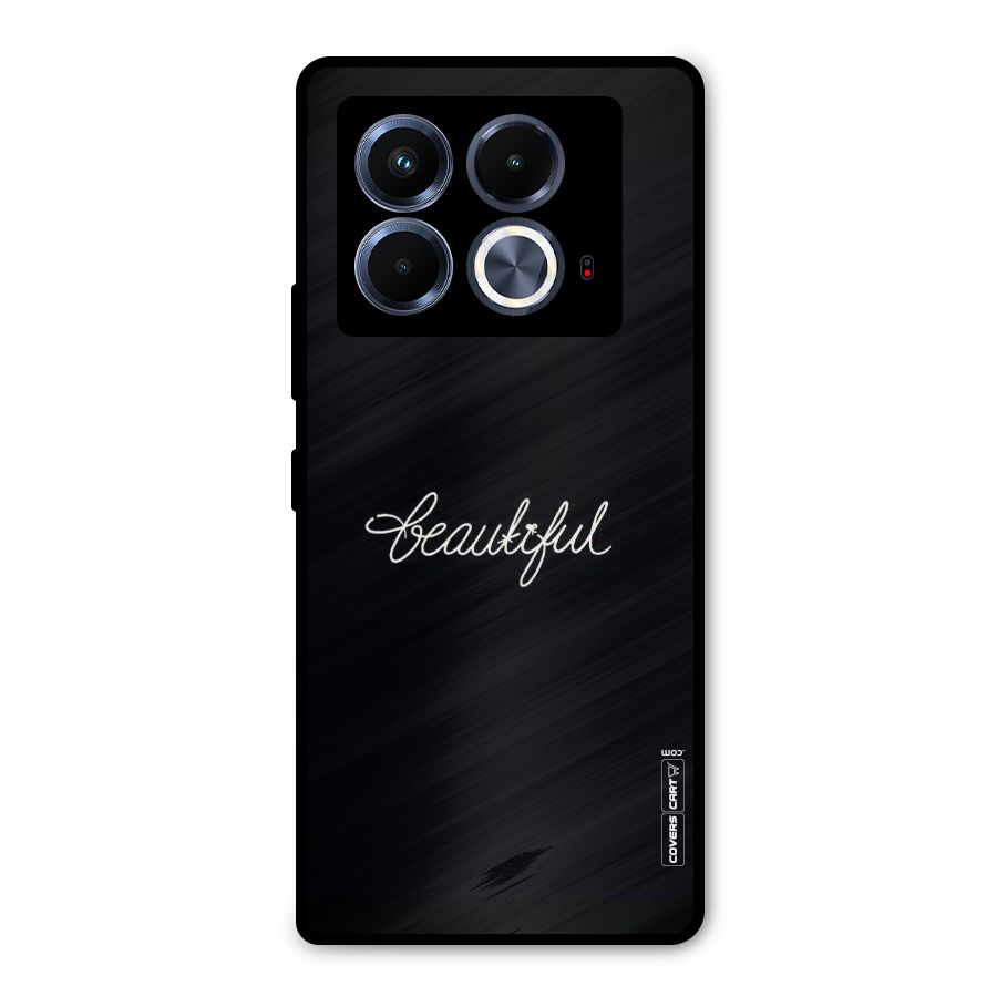 Classic Beautiful Metal Back Case for Infinix Note 40 5G