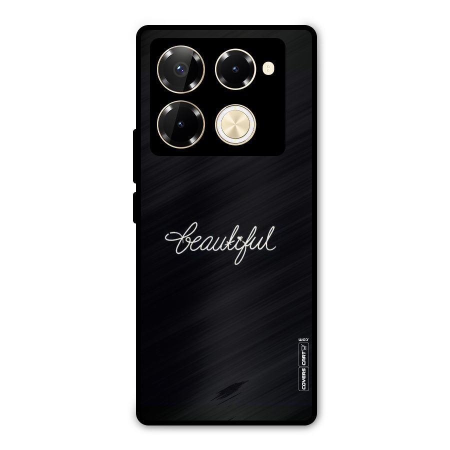 Classic Beautiful Metal Back Case for Infinix Note 40 Pro Plus
