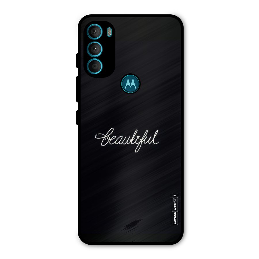 Classic Beautiful Metal Back Case for Moto G71 5G