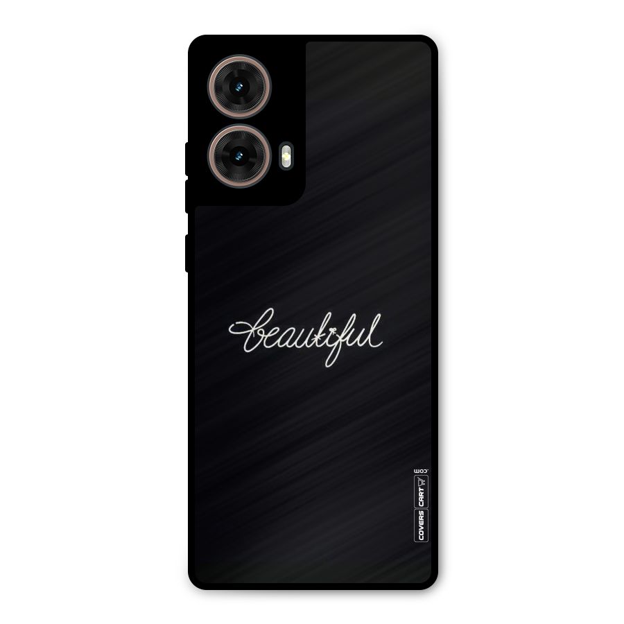 Classic Beautiful Metal Back Case for Moto G85