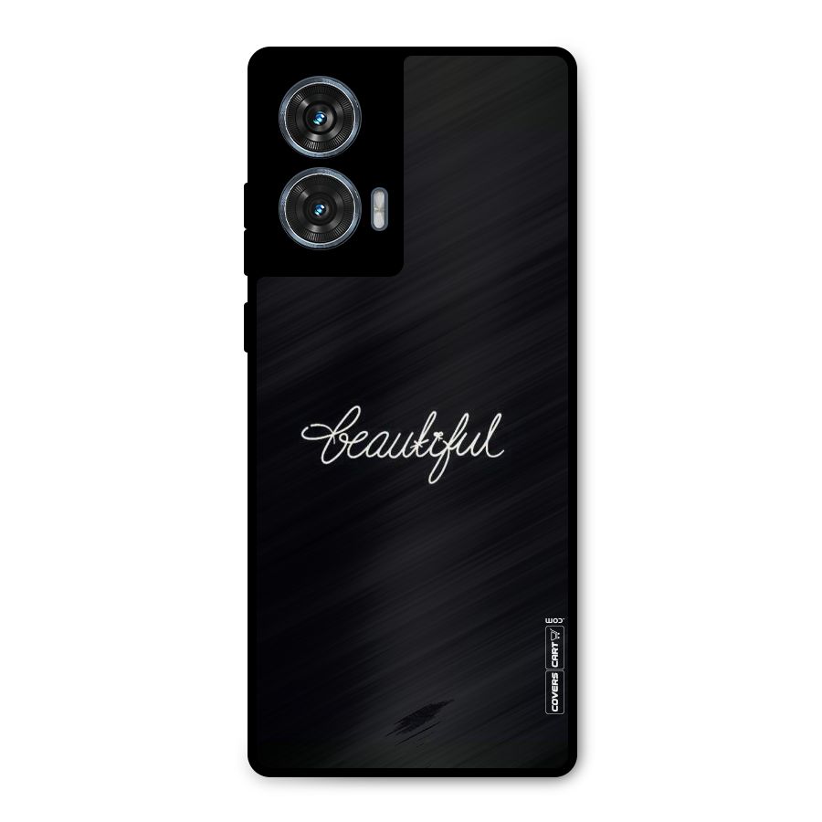Classic Beautiful Metal Back Case for Motorola Edge 50 Fusion
