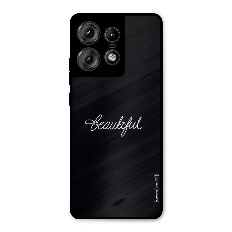 Classic Beautiful Metal Back Case for Motorola Edge 50 Pro