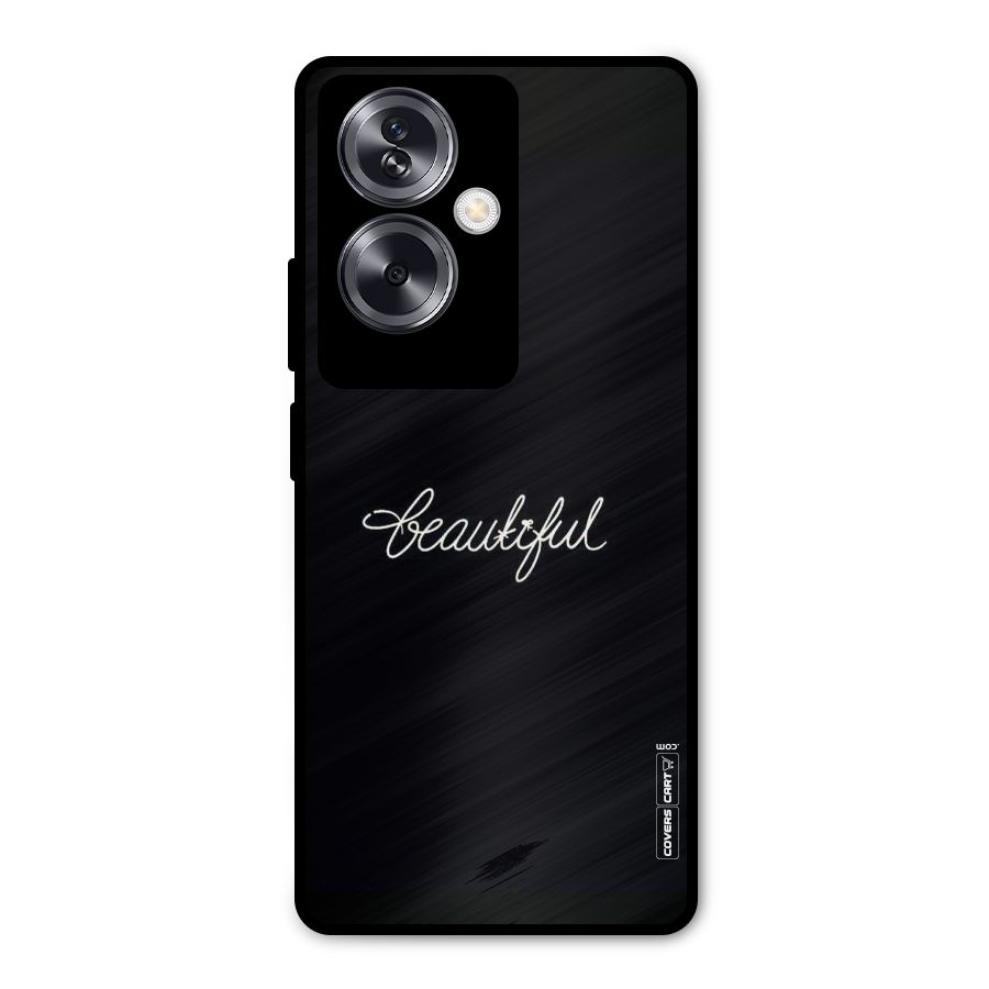 Classic Beautiful Metal Back Case for Oppo A79 5G