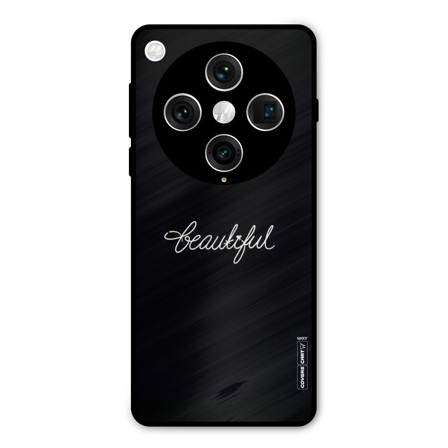 Classic Beautiful Metal Back Case for Oppo Find X8 Pro